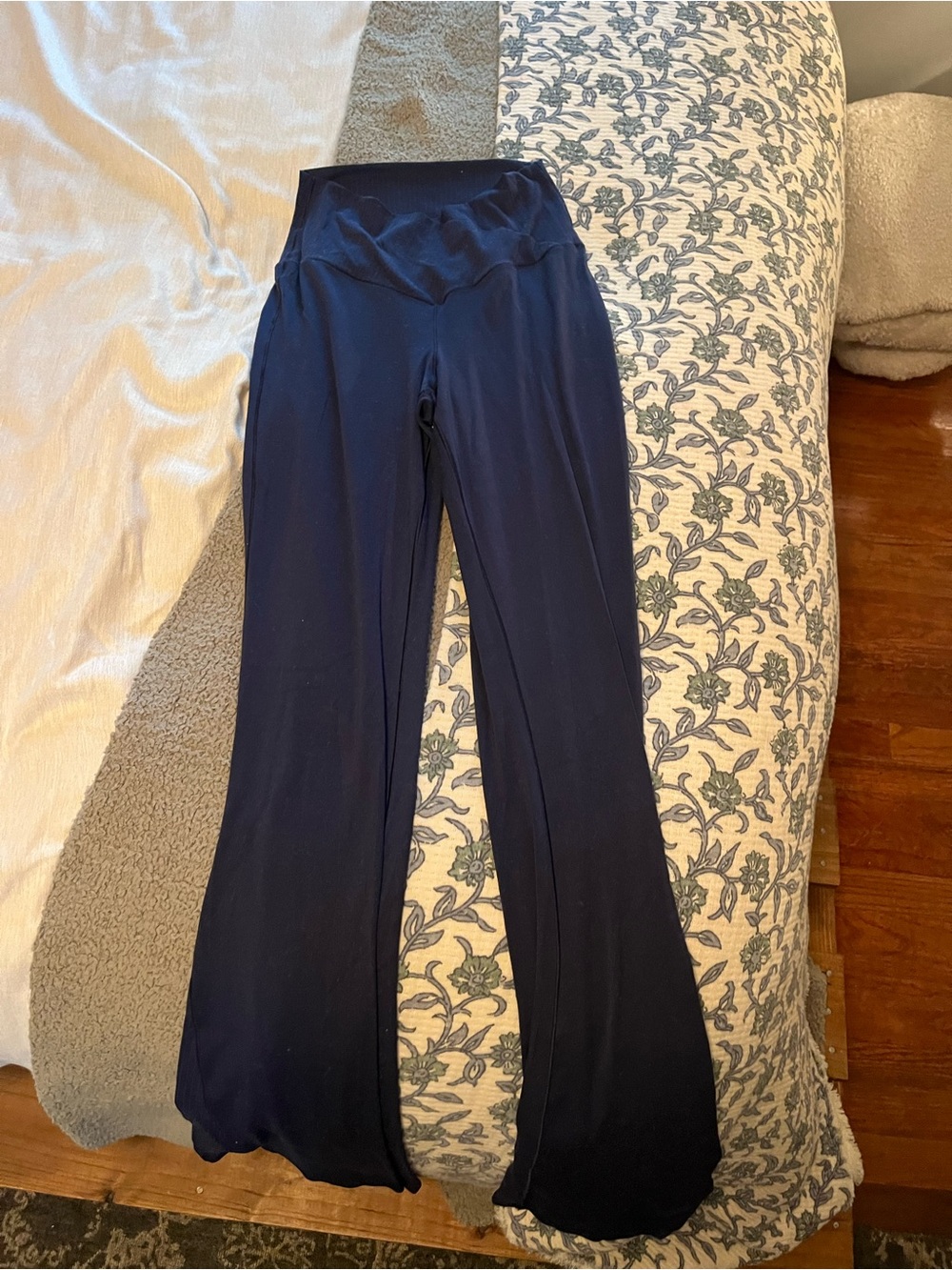 aerie Navy Wide-Leg Lounge Pants
